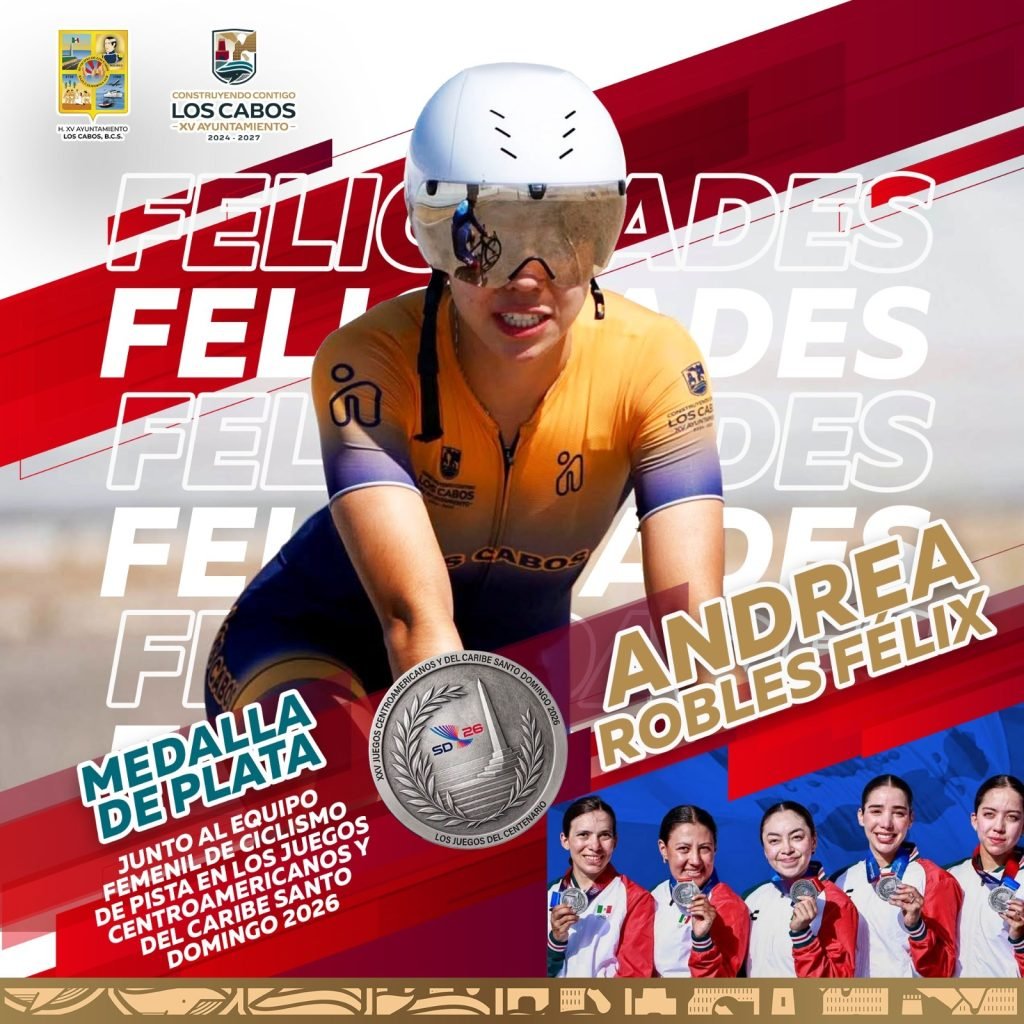 Ciclista cabeña Andrea Robles Félix conquista medalla de plata para México en los Juegos Centroamericanos y del Caribe