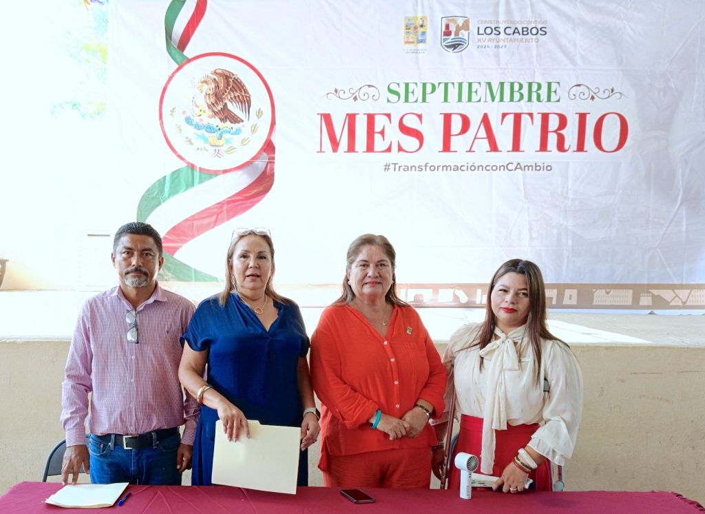 Delegación de Cabo San Lucas arranca festejos patrios en la colonia Lomas Altas