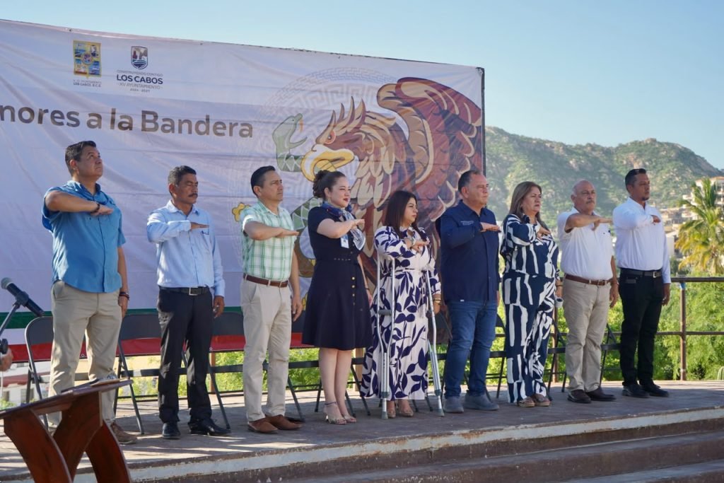 Delegación de Cabo San Lucas honra historia de BCS con ceremonia en Cerrito del Timbre