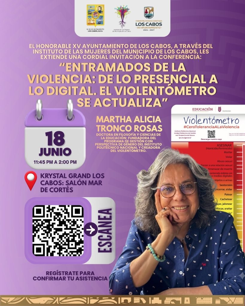 Hotel Krystal Grand Los Cabos será sede de la conferencia sobre la actualización del Violentómetro y violencia digital
