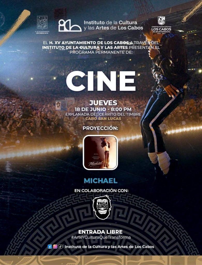 Invitan a disfrutar función gratuita de cine al aire libre en Cabo San Lucas.