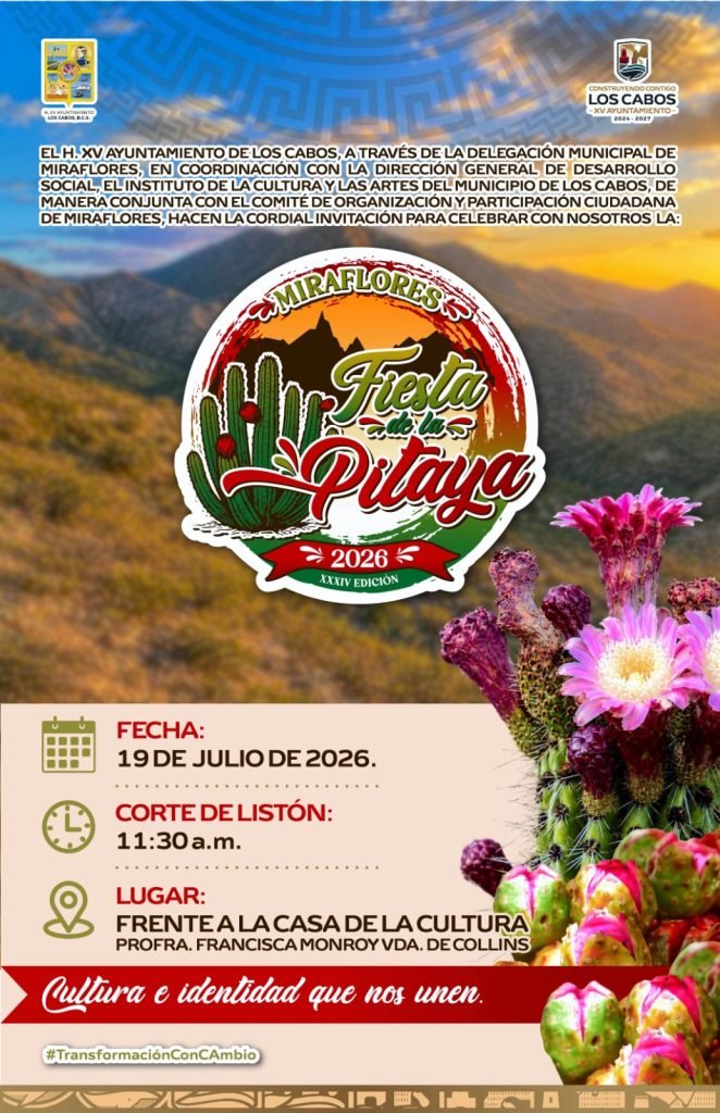 Invitan a disfrutar la XXXIV edición de la Fiesta de la Pitaya 2026 en Miraflores.