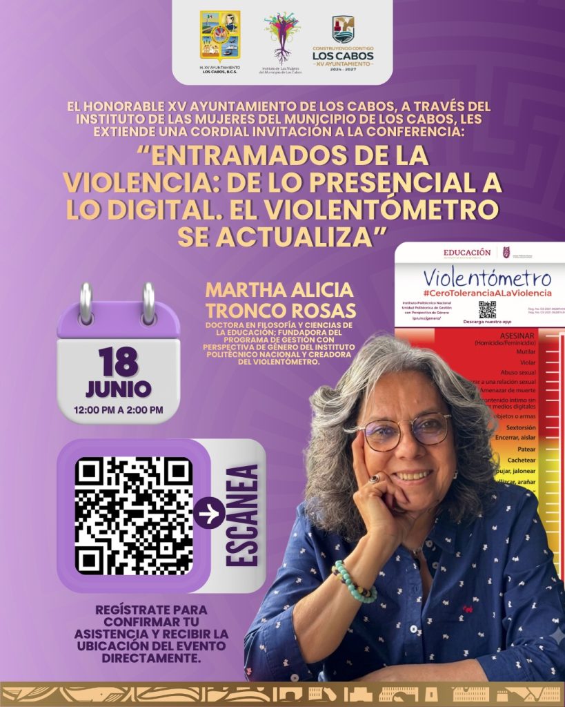 Invitan en Los Cabos a conocer nueva versión del Violentómetro enfocada en entornos digitales