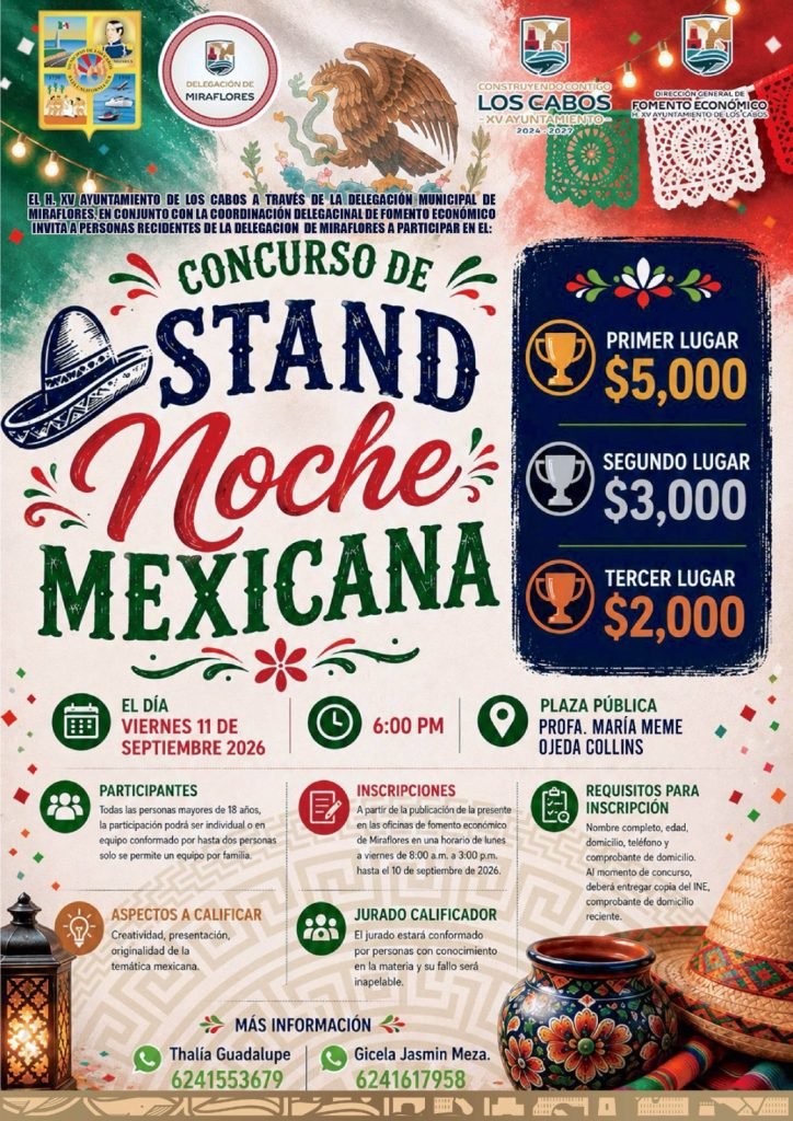 Miraflores celebrará el orgullo mexicano con tres concursos patrios