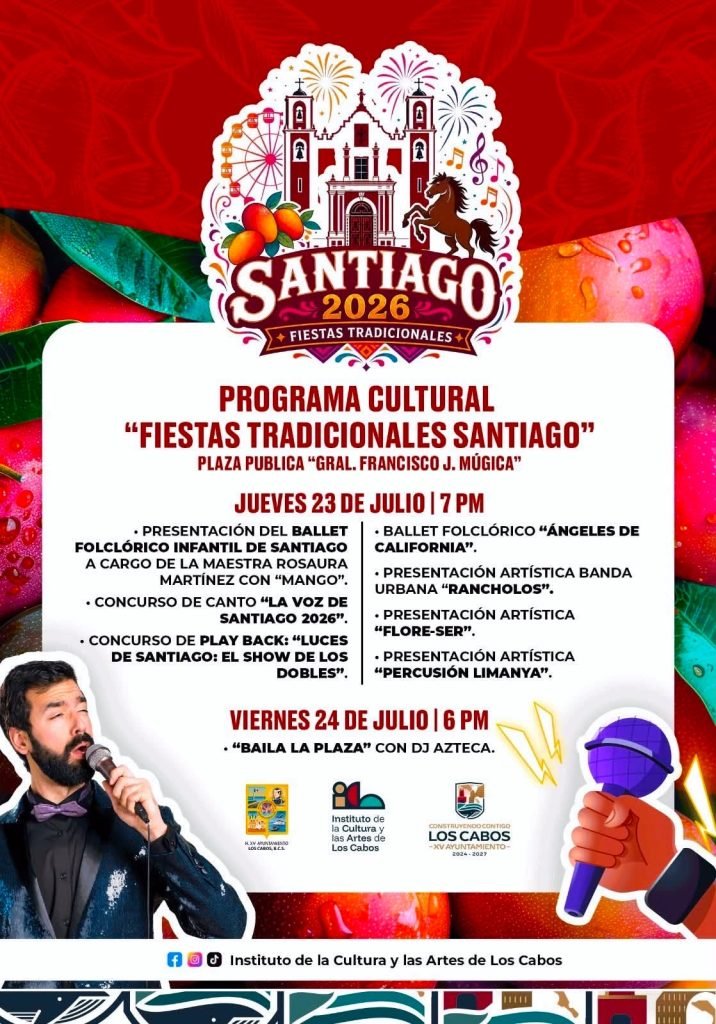 Presentan programa de actividades de las Fiestas Tradicionales Santiago 2026