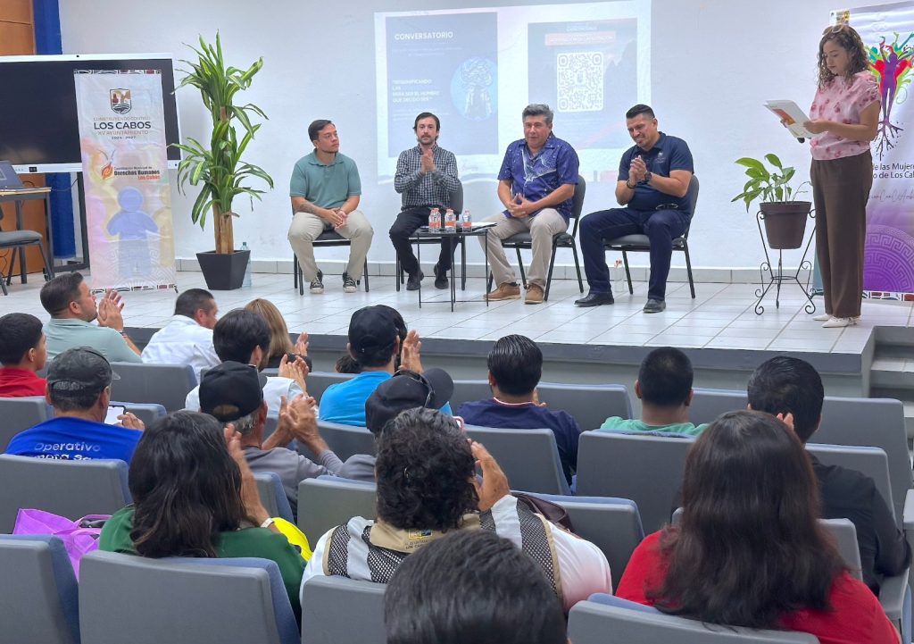 Promueven reflexión sobre masculinidades y corresponsabilidad en Los Cabos.