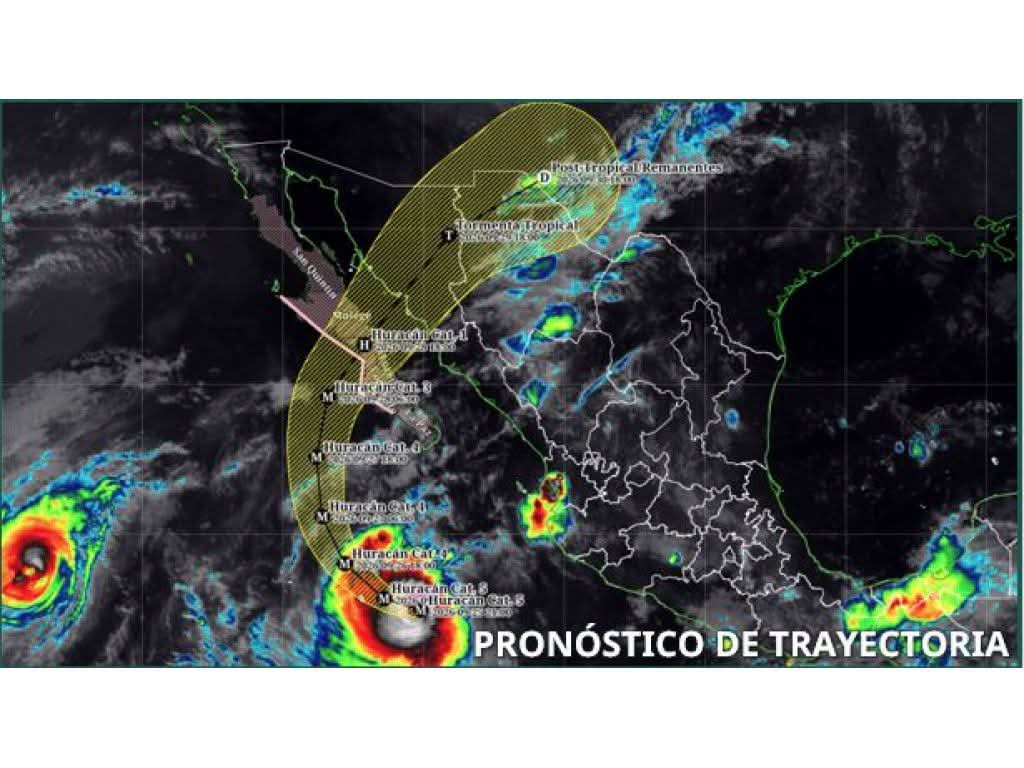 Protección Civil de Los Cabos mantiene vigilancia permanente ante el huracán Polo, categoría 5