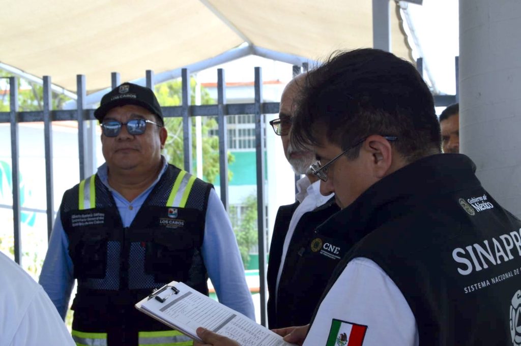Reconoce Protección Civil Nacional organización preventiva de Los Cabos ante temporada de ciclones