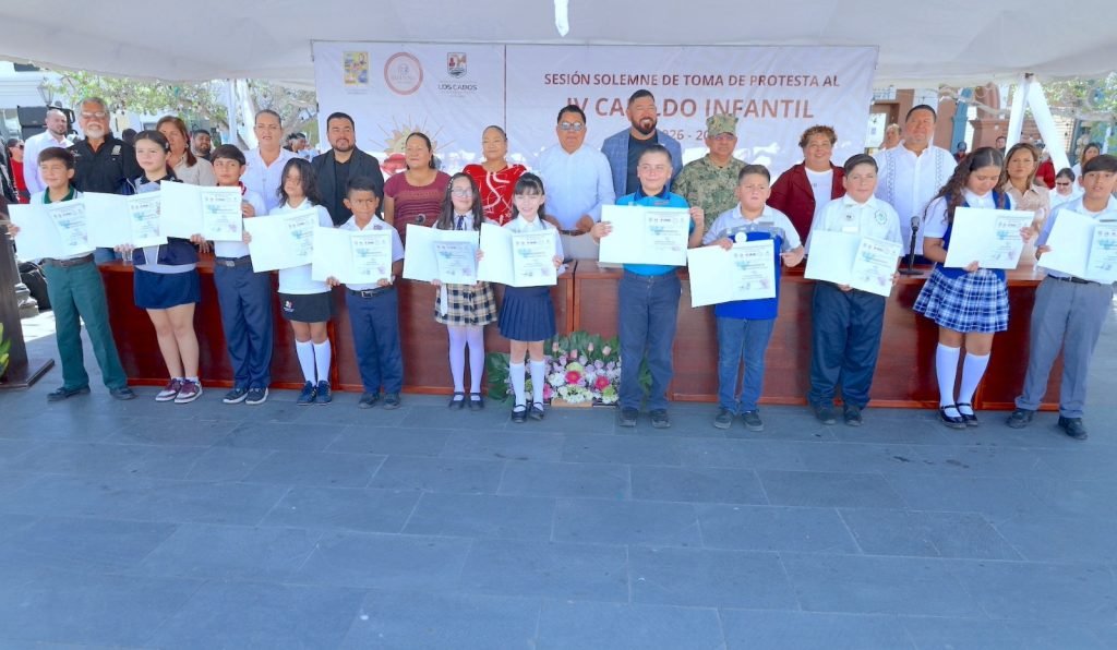 Rinden protesta integrantes del IV Cabildo Infantil de Los Cabos